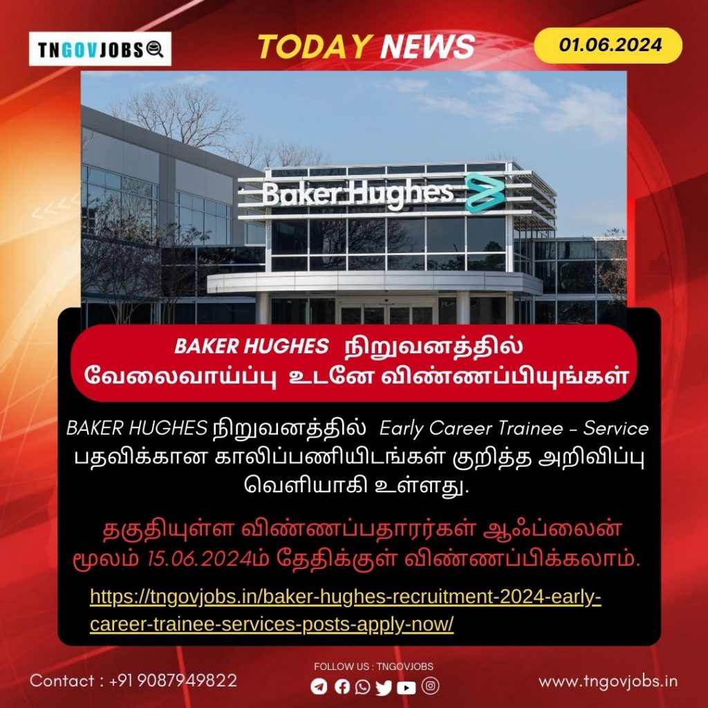 Baker Hughes Recruitment 2024 Early Career Trainee Services Posts; Apply Now!