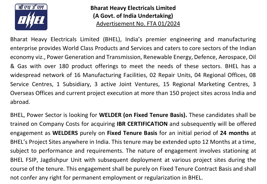 BHEL Welder