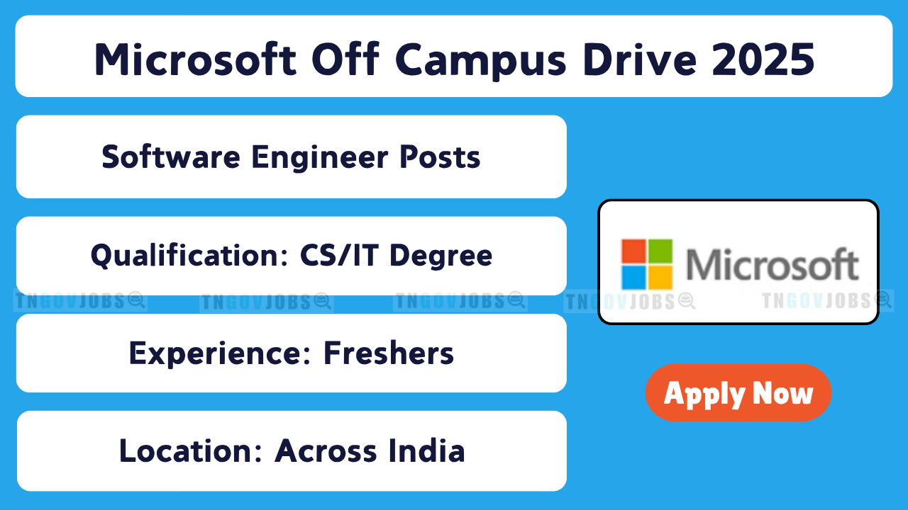 Microsoft hiring Software Engineers across India – Apply now for Off Campus Drive 2025