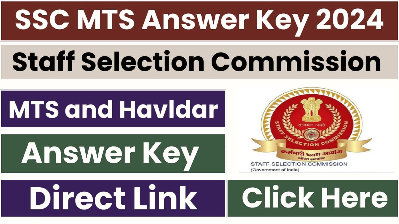 SSC MTS & Havaldar 2024 Answer Key