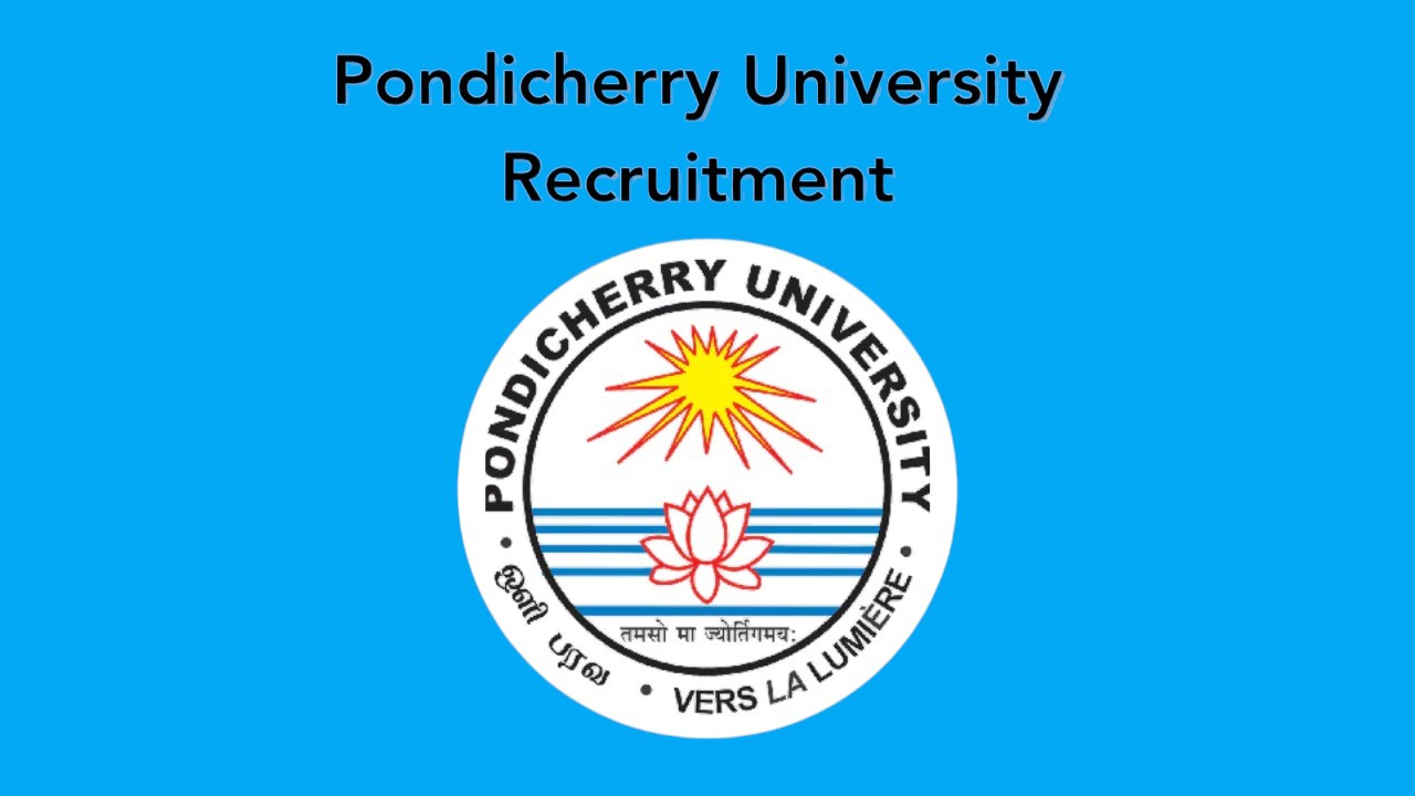 Pondicherry-University-Recruitment-2025