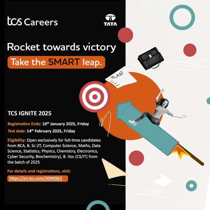 TCS B.Sc Ignite and Smart Hiring – Batch of 2025 Recruitment