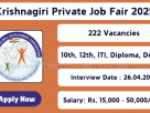 Krishnagiri Women’s Job Fair 2025 at Sandhiya Women’s Arts College