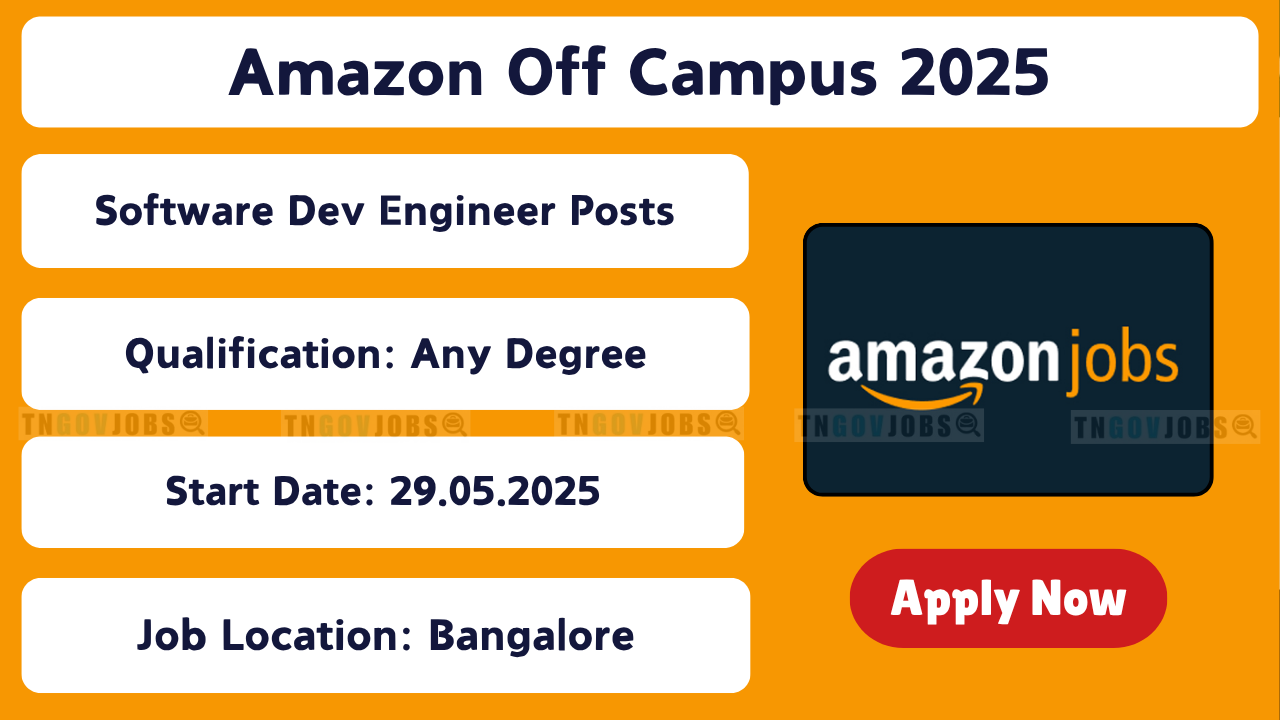 Amazon Software Development Engineer Recruitment Notification 2025 Bangalore