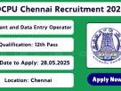 DCPU Chennai Recruitment 2025 for Assistant and Data Entry Operator Posts