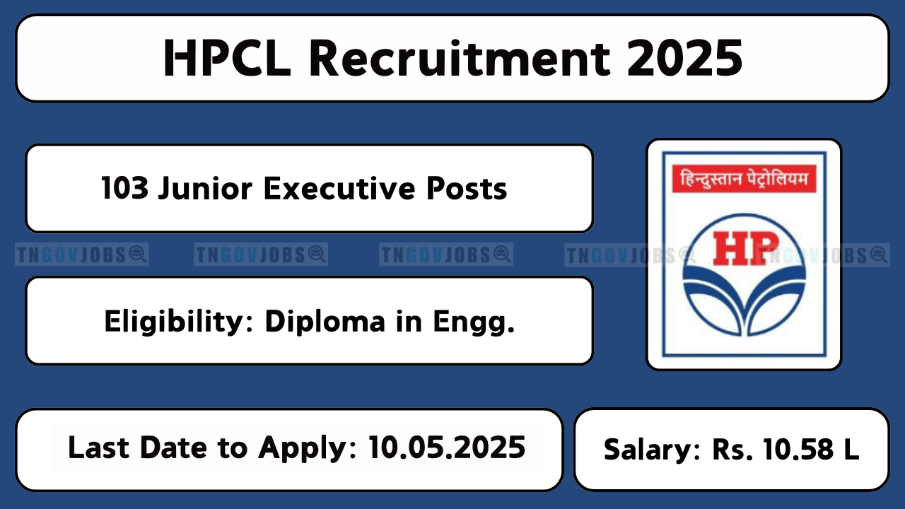 HPCL Recruitment 2025 Notification for Junior Executive Posts – Apply Online