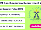 IIITDM Kancheepuram Recruitment 2025 – Apply Online for Junior Research Fellow Posts