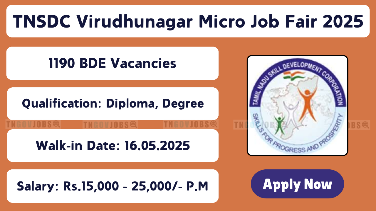 TNSDC Cube Enterprises 2025 – 1190 Machine Operator & Other Vacancies Apply Online