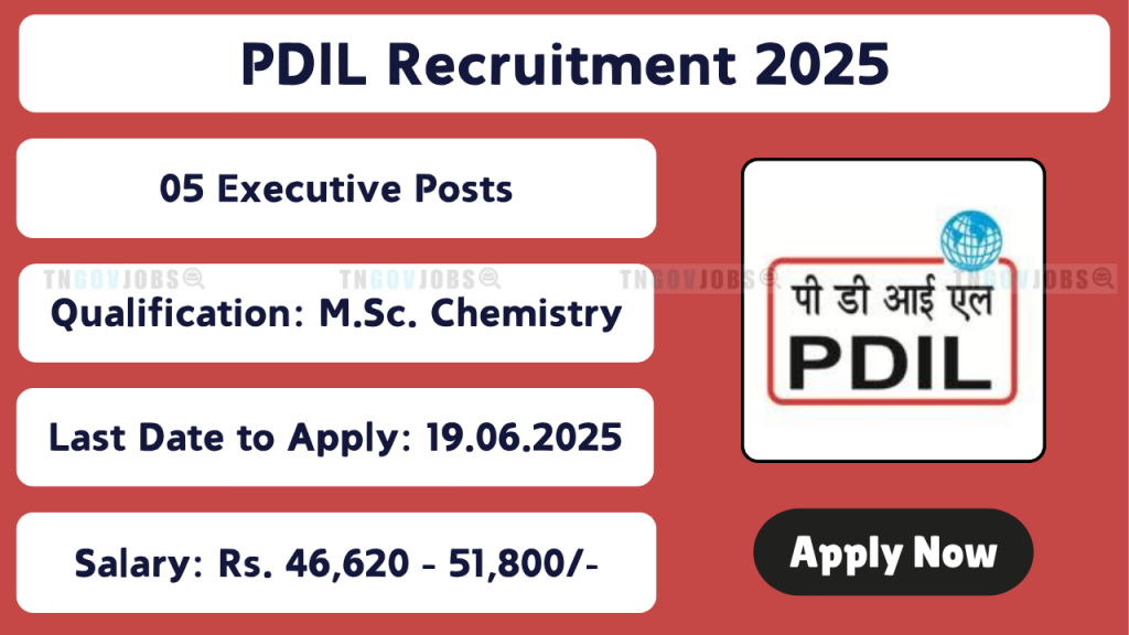 PDIL Recruitment 2025 – Apply for Executive Posts