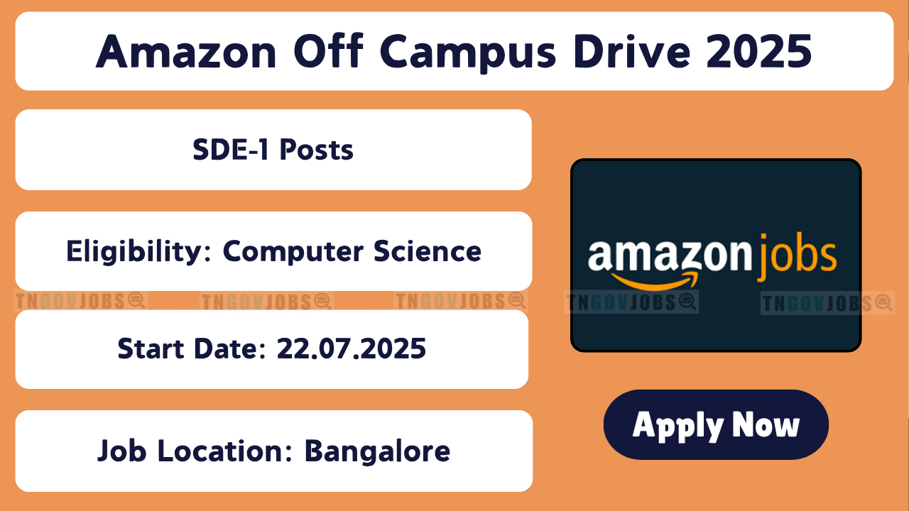 Amazon Off Campus Drive 2025 – SDE-1 Role in Bangalore