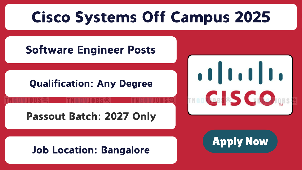 Cisco Off-Campus Drive 2025 – Apply for Software Engineer Roles