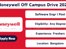 Honeywell hiring Software Engineer I in Bangalore through Off Campus Drive 2025 – Apply Now
