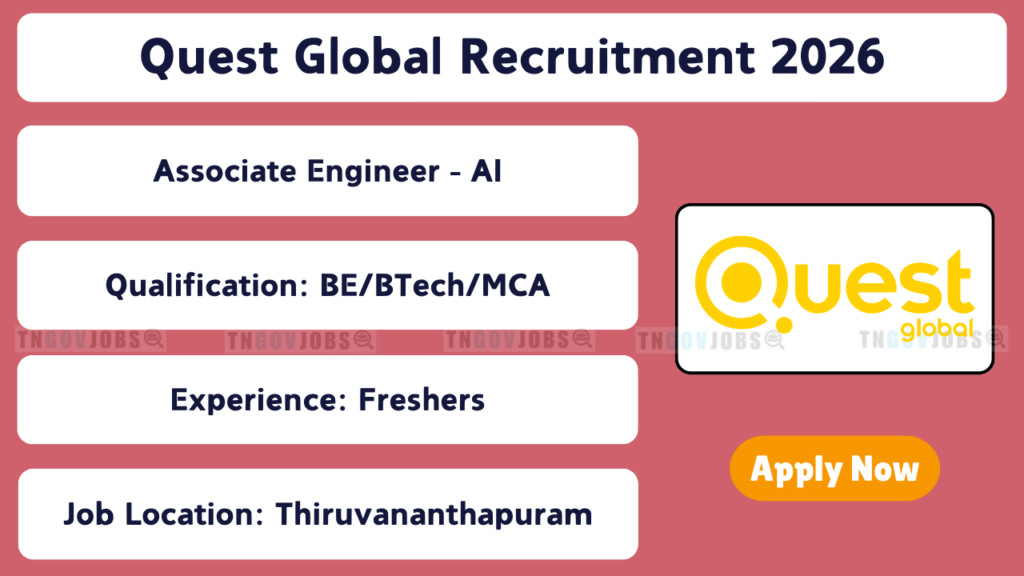 Quest Global Associate Engineer (AI) Recruitment 2026; Apply Now!