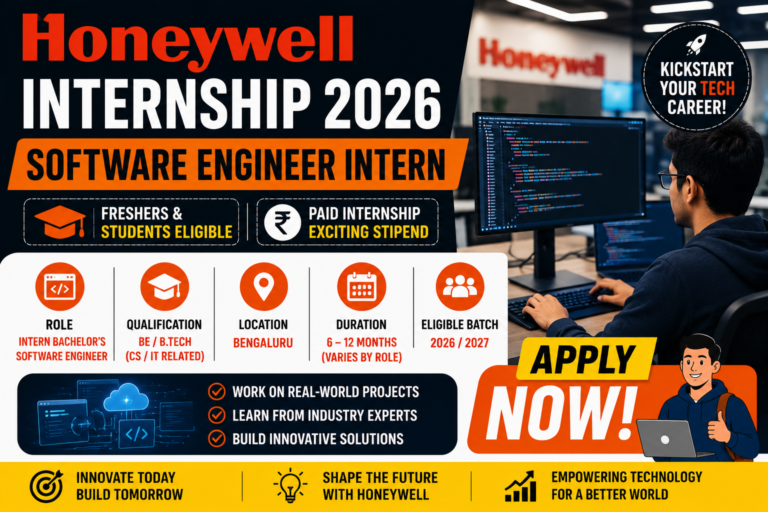Honeywell Hiring Software Engineer Interns 2026 – Freshers & Students ...