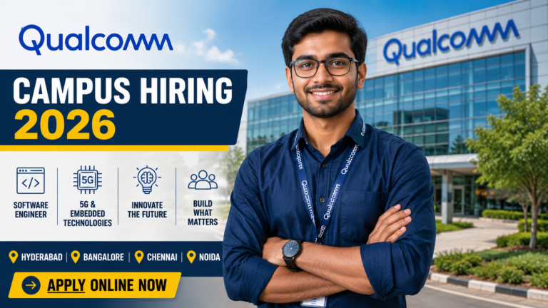 Qualcomm 2026 Campus Hire: Software Engineer Jobs for Freshers | Apply Now!