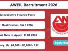 AWEIL Executive Finance Recruitment 2026