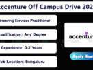 Accenture Off Campus Drive 2026