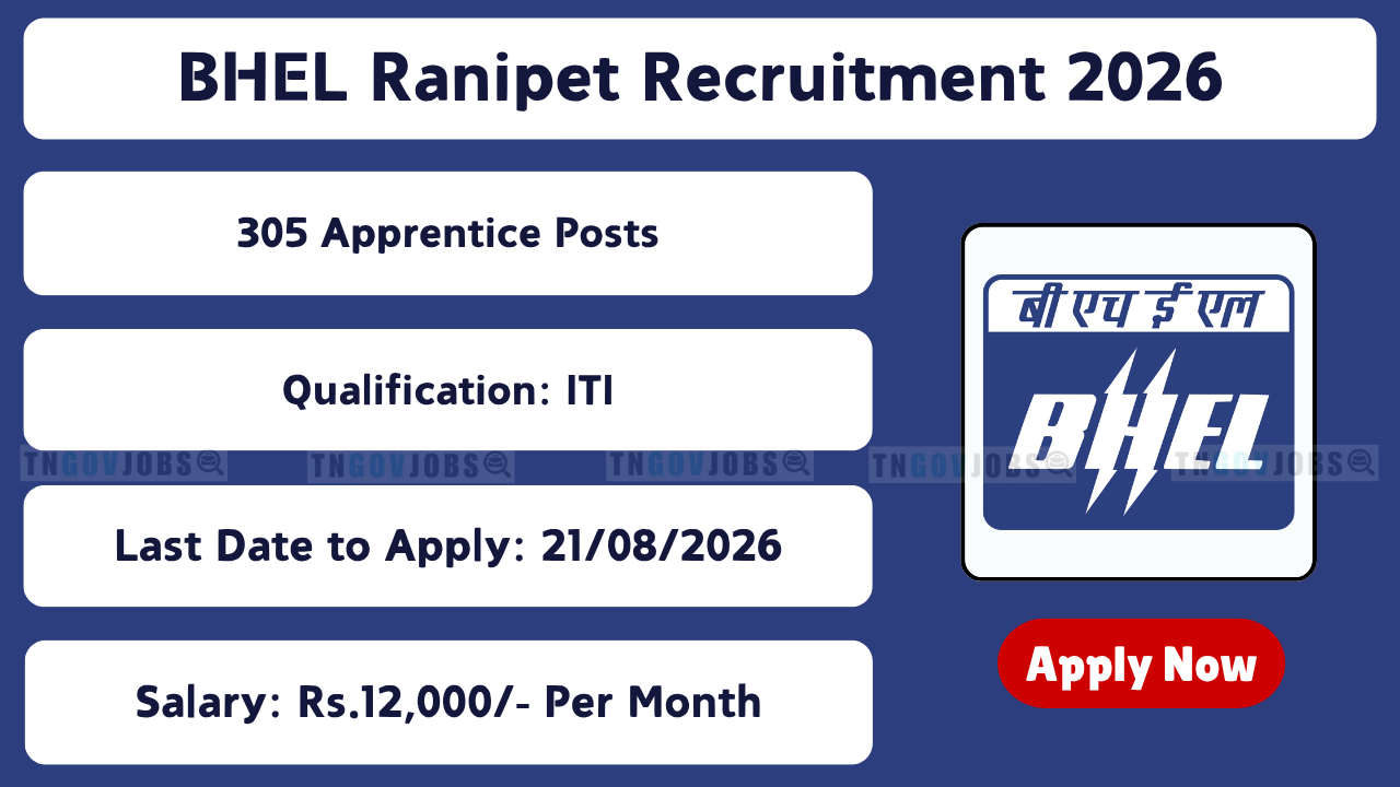 BHEL Ranipet Recruitment 2026