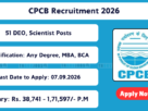 CPCB Recruitment 2026