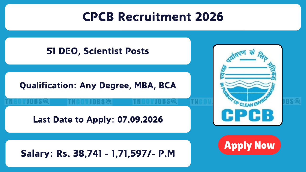 CPCB Recruitment 2026