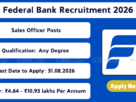 Federal Bank Sales Officer Recruitment 2026