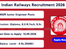 Indian Railways Junior Engineer Recruitment 2026