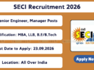 SECI Recruitment 2026
