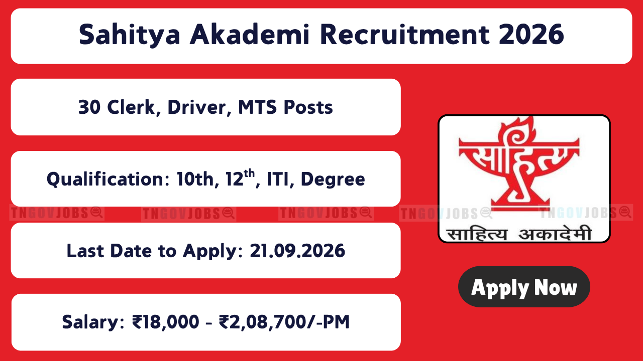Sahitya Akademi Recruitment 2026