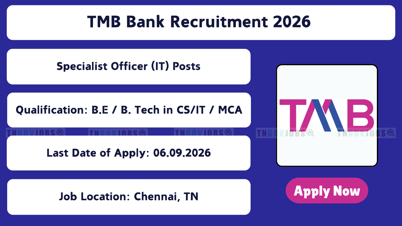 TMB Bank Specialist Officer (IT) Recruitment 2026
