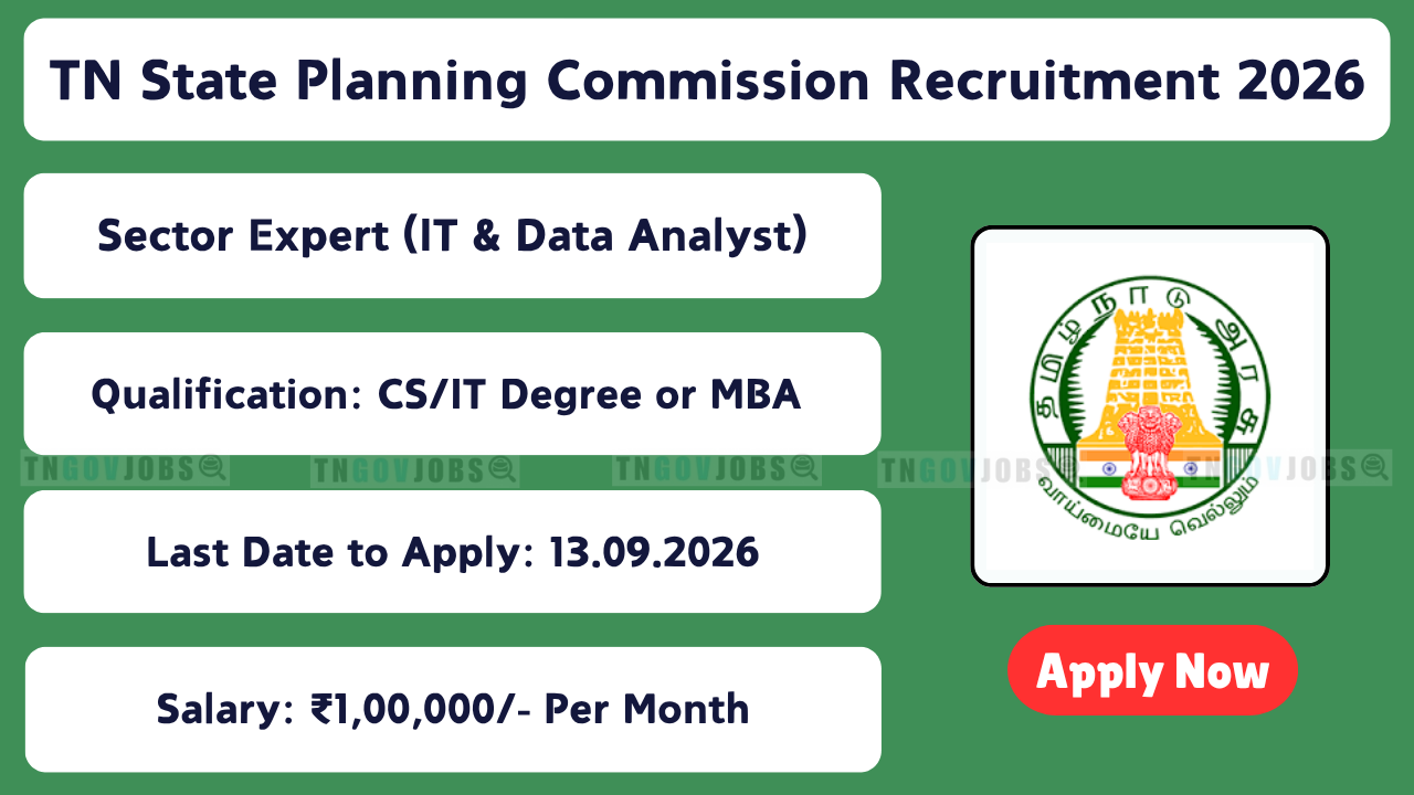 TN State Planning Commission Recruitment 2026