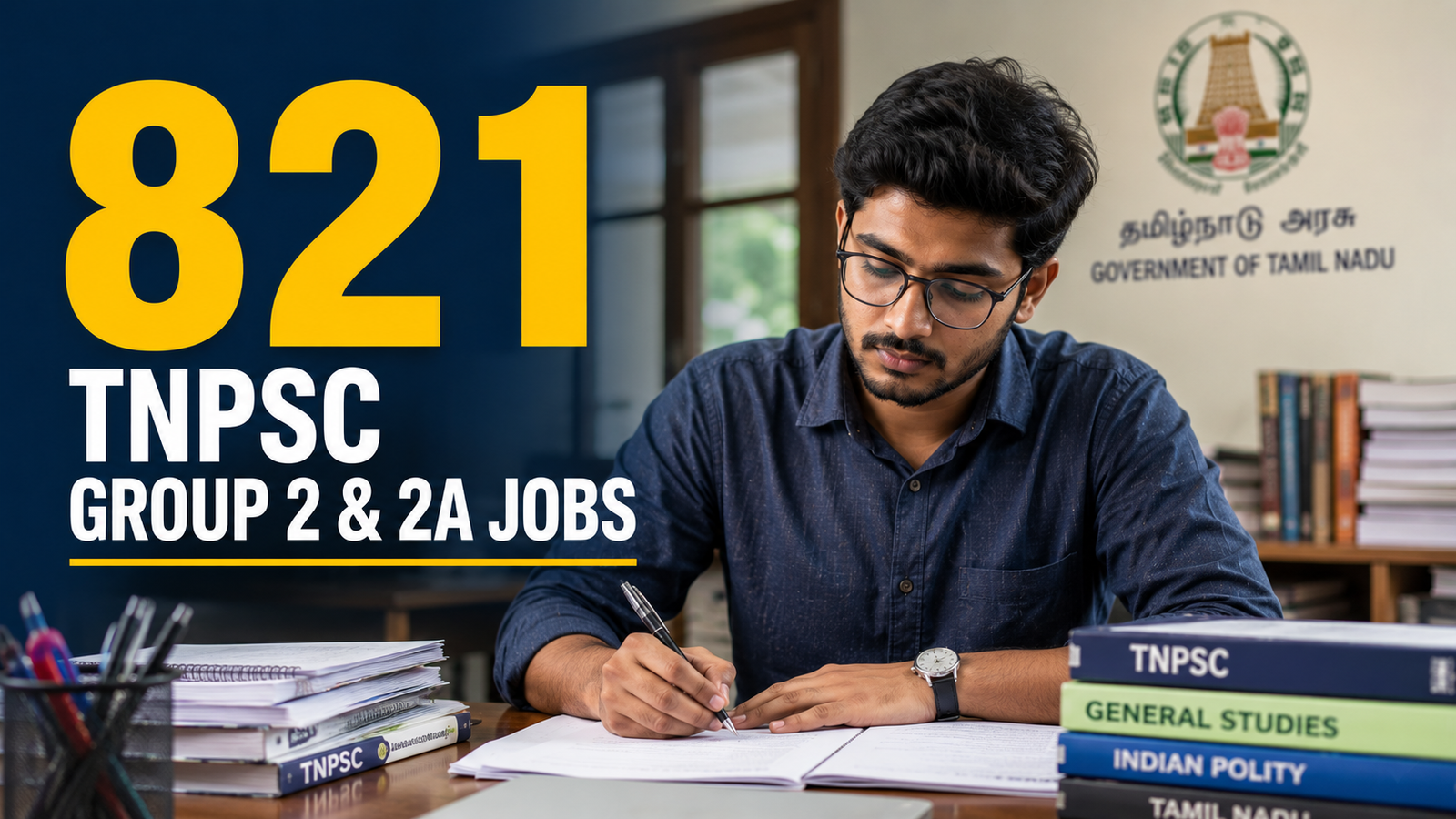 TNPSC Group 2 and 2A Recruitment 2026 821 Government Jobs