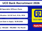 UCO Bank Specialist Officers Recruitment 2026