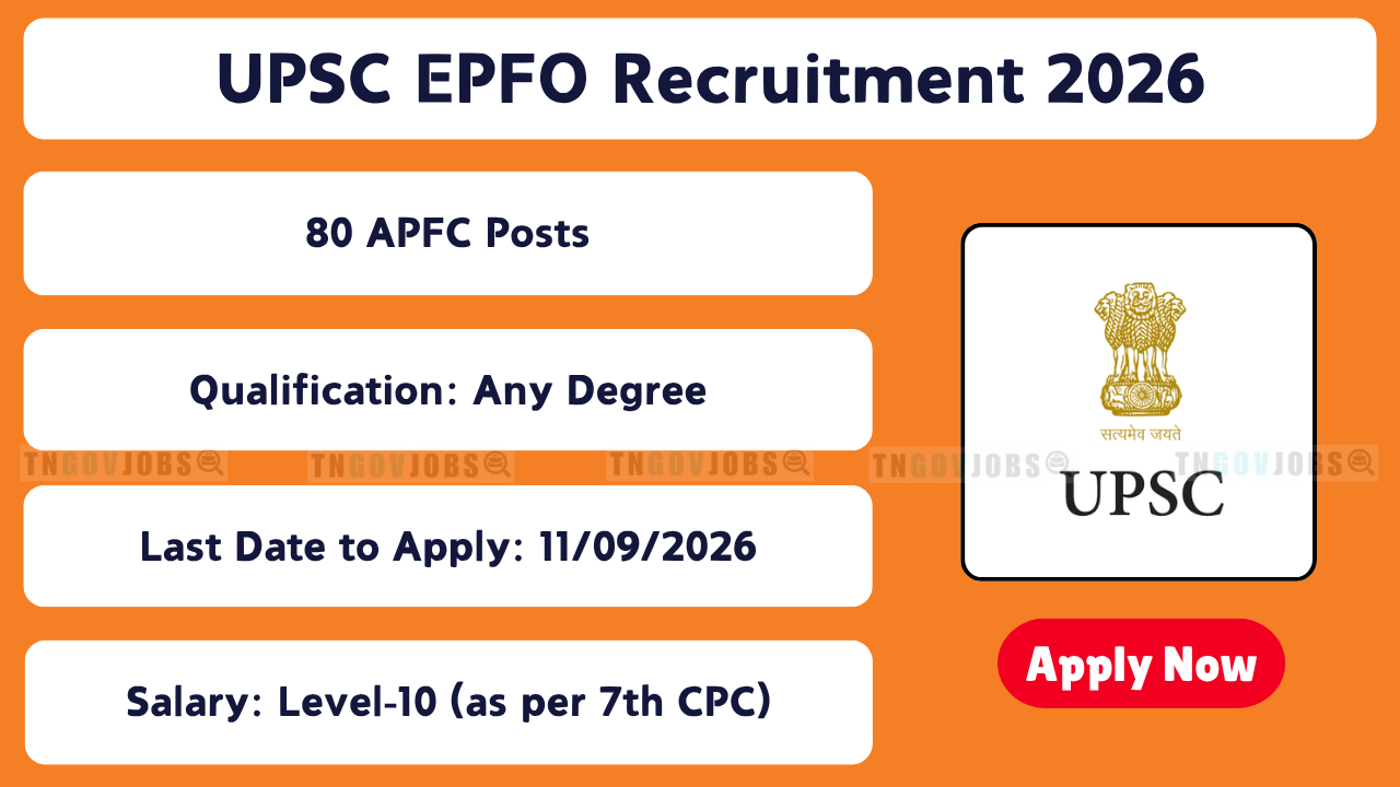 UPSC EPFO Recruitment 2026