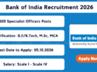 Bank of India Recruitment 2026