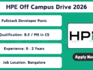 HPE Off Campus Drive 2026