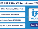 IBPS CRP RRBs XV Recruitment 2026
