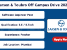 Larsen & Toubro Off Campus Drive 2026