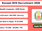 Ranipet DHS Recruitment 2026