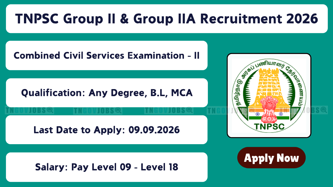 TNPSC Group II & Group IIA Recruitment 2026