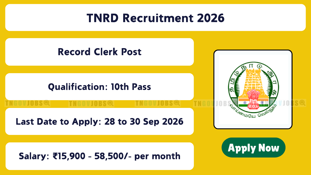TNRD Recruitment 2026
