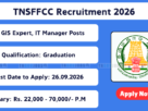 TNSFFCC Recruitment 2026