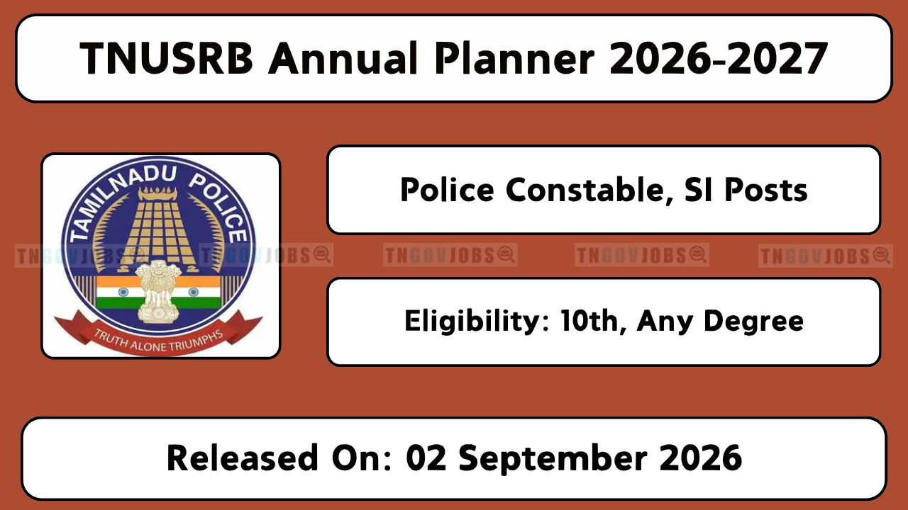 TNUSRB Annual Planner 2026-2027