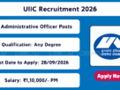 UIIC AO Recruitment 2026