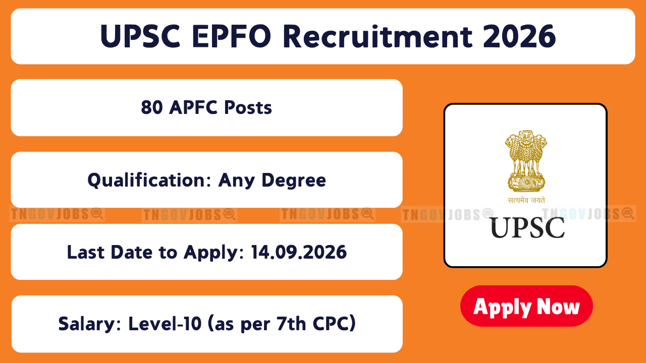 UPSC EPFO Recruitment 2026
