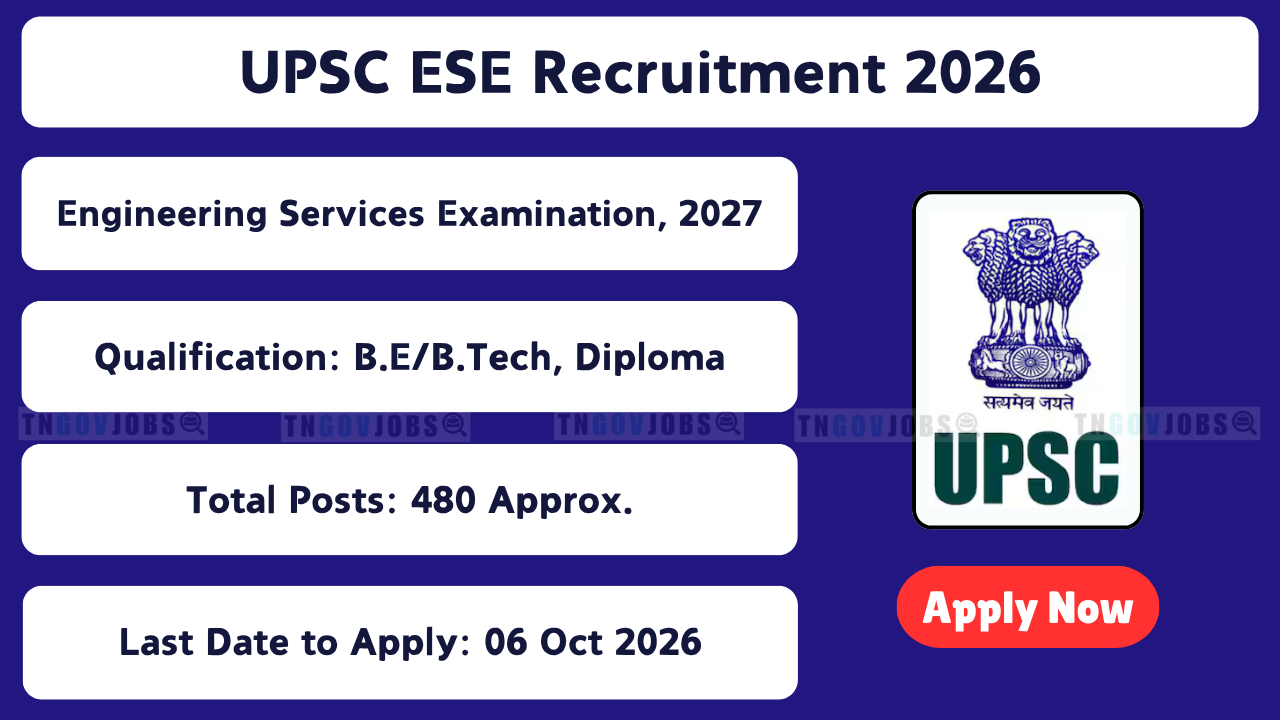 UPSC ESE Recruitment 2026