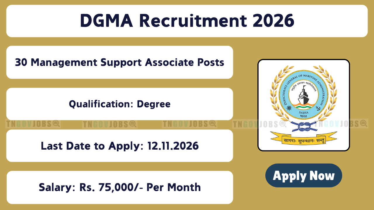 DGMA Recruitment 2026