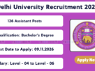 Delhi University Recruitment 2026