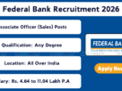 Federal Bank Recruitment 2026