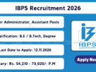 IBPS Recruitment 2026