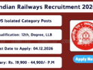 Indian Railways Recruitment 2026